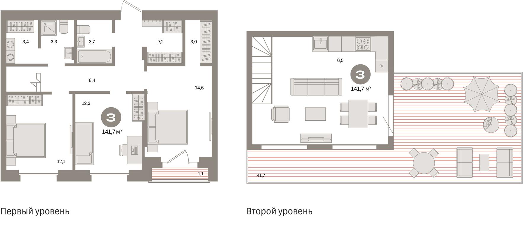 Продажа 3-комн. квартиры, 141,7 м² в ЖК «Квартал Метроном», Тагильская улица, Москва, Россия #1