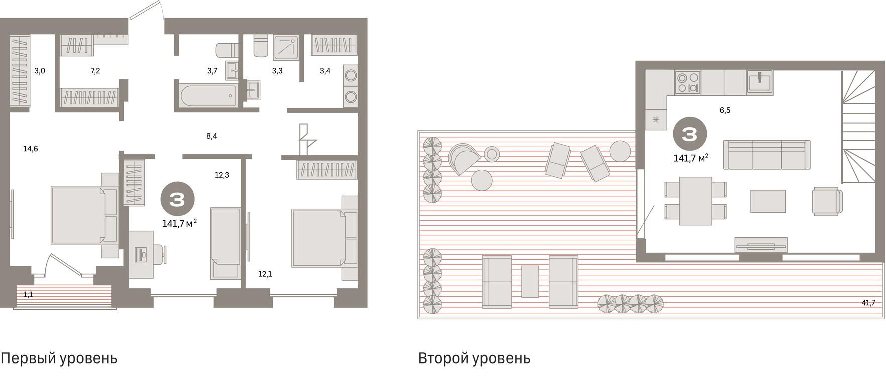 3-BD Apartment Sale, 141.7 sq. m. at Kvartal Metronom, Tagilskaya Street, Moscow, Russia #1