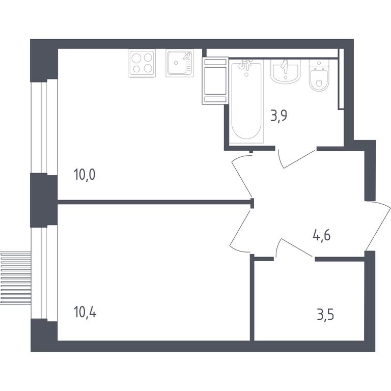 Apartment Sale, 32 sq. m. at Mytishchi Park, Silikatnaya ulitsa, 41к3, Mytischi, Moscow Region, Russia #1 Apartment Sale, 32 sq. m. at Mytishchi Park, Silikatnaya ulitsa, 41к3, Mytischi, Moscow Region, Russia #1