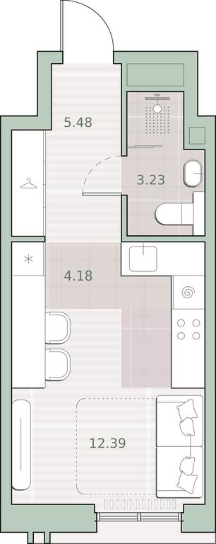 Apartment Sale, 25.28 sq. m. at Sreda na Kutuzovskom, Ivana Franko Street, Moscow, Russia #1 Apartment Sale, 25.28 sq. m. at Sreda na Kutuzovskom, Ivana Franko Street, Moscow, Russia #1