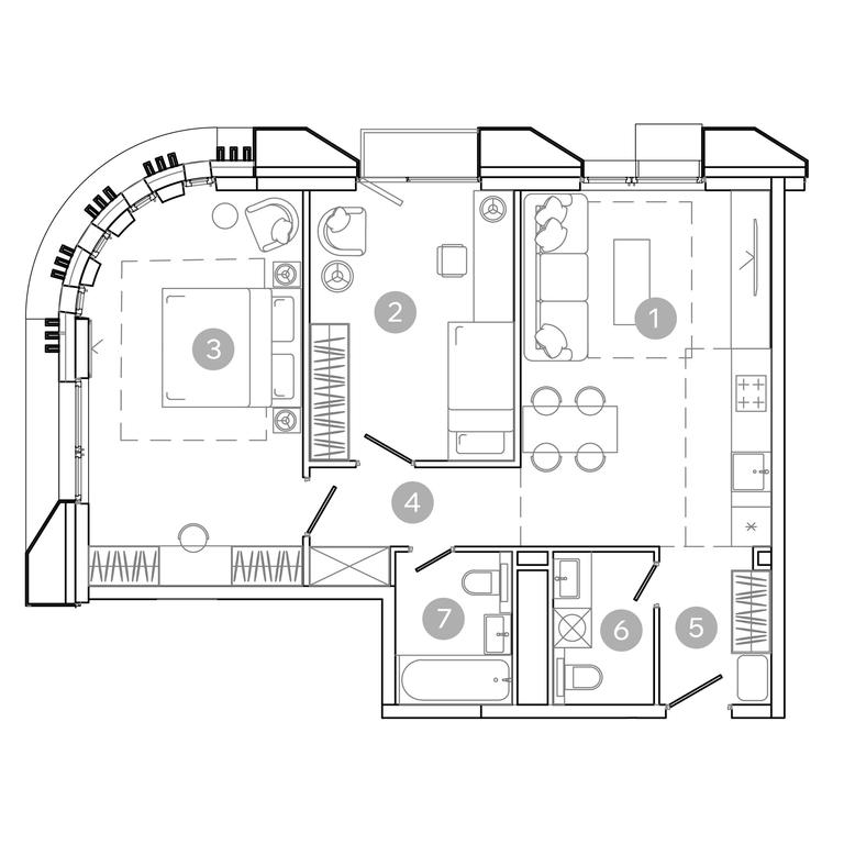 2-BD Apartment Sale, 66.9平方米 at UNO.Sokolinaya Gora, 8th Sokolinoy Gory Street, 26, Moscow, Russia #2 2-BD Apartment Sale, 66.9平方米 at UNO.Sokolinaya Gora, 8th Sokolinoy Gory Street, 26, Moscow, Russia #2