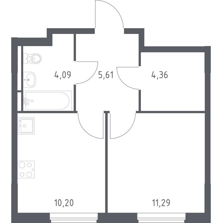 Apartment Sale, 35.55 sq. m. at Mytishchi Park, Silikatnaya ulitsa, 41к3, Mytischi, Moscow Region, Russia #1 Apartment Sale, 35.55 sq. m. at Mytishchi Park, Silikatnaya ulitsa, 41к3, Mytischi, Moscow Region, Russia #1