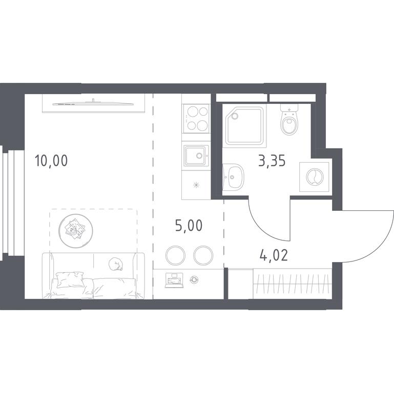 Apartment Sale, 22.37平方米 at Kosmicheskiy kvartal, M.K. Tikhonravova Street, Yubileyniy Microdistrict, Korolyov, Moscow Region, Russia #2 Apartment Sale, 22.37平方米 at Kosmicheskiy kvartal, M.K. Tikhonravova Street, Yubileyniy Microdistrict, Korolyov, Moscow Region, Russia #2