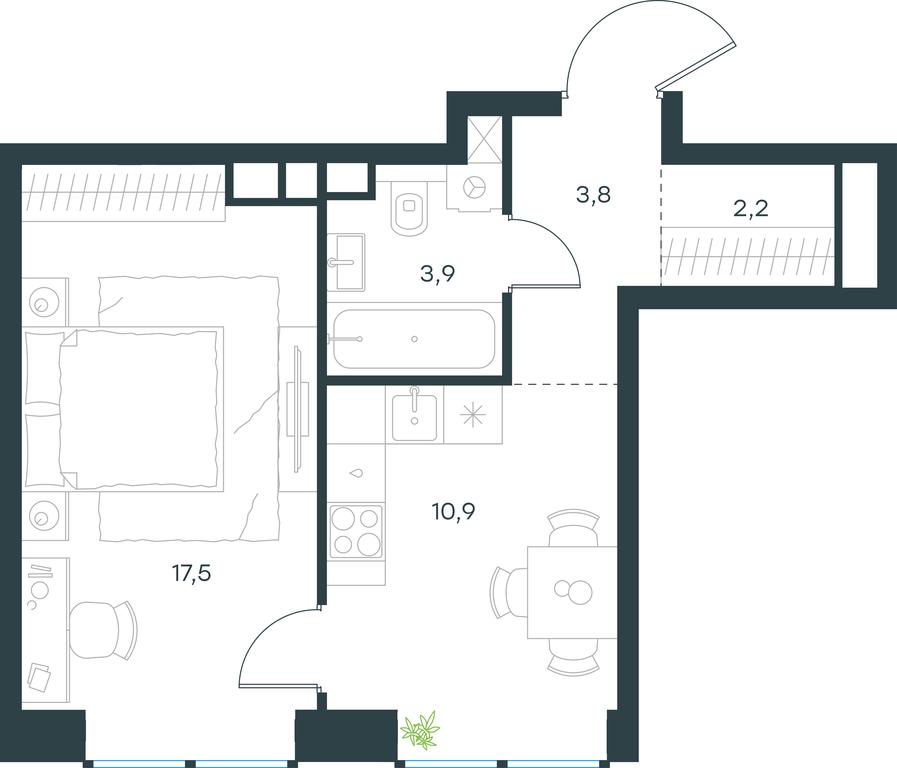 Apartment Sale, 38.3平方米 at Level Zvenigorodskaya, 3rd Silikatny Drive, 6к1, Moscow, Russia #1 Apartment Sale, 38.3平方米 at Level Zvenigorodskaya, 3rd Silikatny Drive, 6к1, Moscow, Russia #1