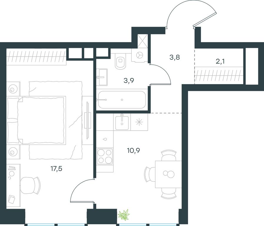 Apartment Sale, 38.2平方米 at Level Zvenigorodskaya, 3rd Silikatny Drive, 6к1, Moscow, Russia #1 Apartment Sale, 38.2平方米 at Level Zvenigorodskaya, 3rd Silikatny Drive, 6к1, Moscow, Russia #1