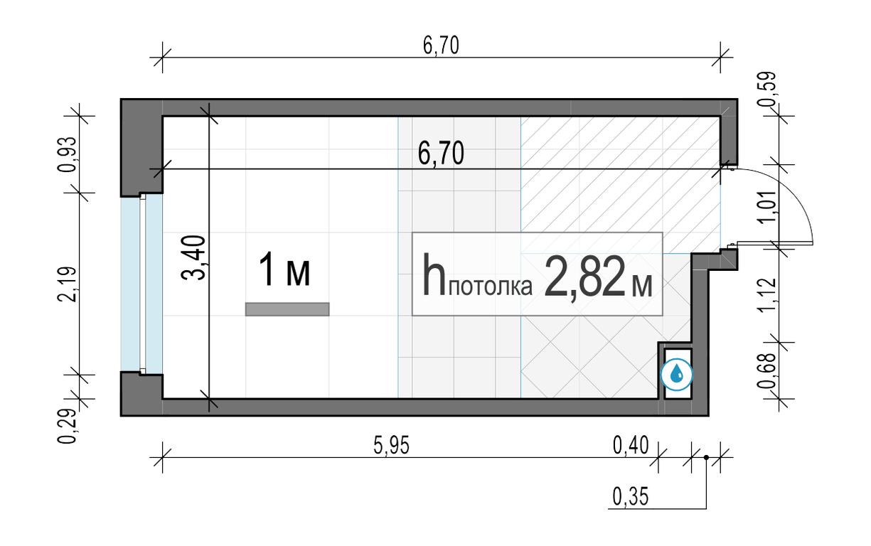 Apartment Sale, 21.5平方米 at Belyi Grad, Tsentralnaya Street, 1, Mytischi, Moscow Region, Russia #2