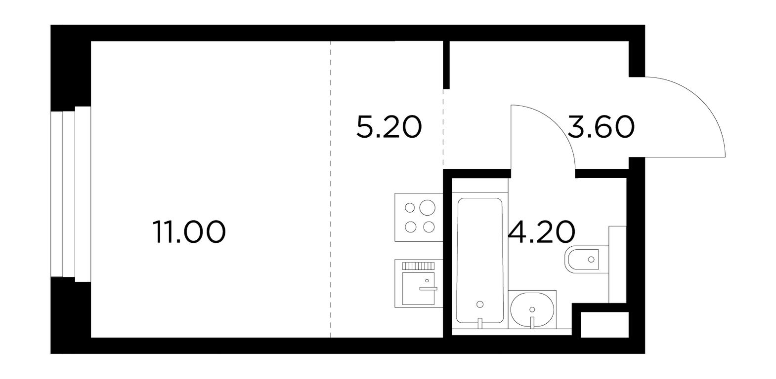 Apartment Sale, 24平方米 at Belyi Grad, Tsentralnaya Street, 1, Mytischi, Moscow Region, Russia #1 Apartment Sale, 24平方米 at Belyi Grad, Tsentralnaya Street, 1, Mytischi, Moscow Region, Russia #1