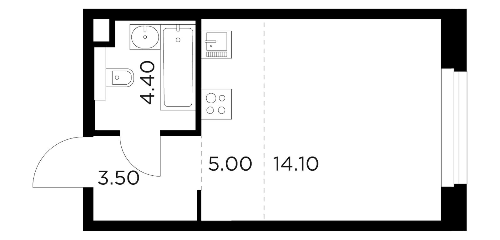 Apartment Sale, 27平方米 at Belyi Grad, Tsentralnaya Street, 1, Mytischi, Moscow Region, Russia #1 Apartment Sale, 27平方米 at Belyi Grad, Tsentralnaya Street, 1, Mytischi, Moscow Region, Russia #1