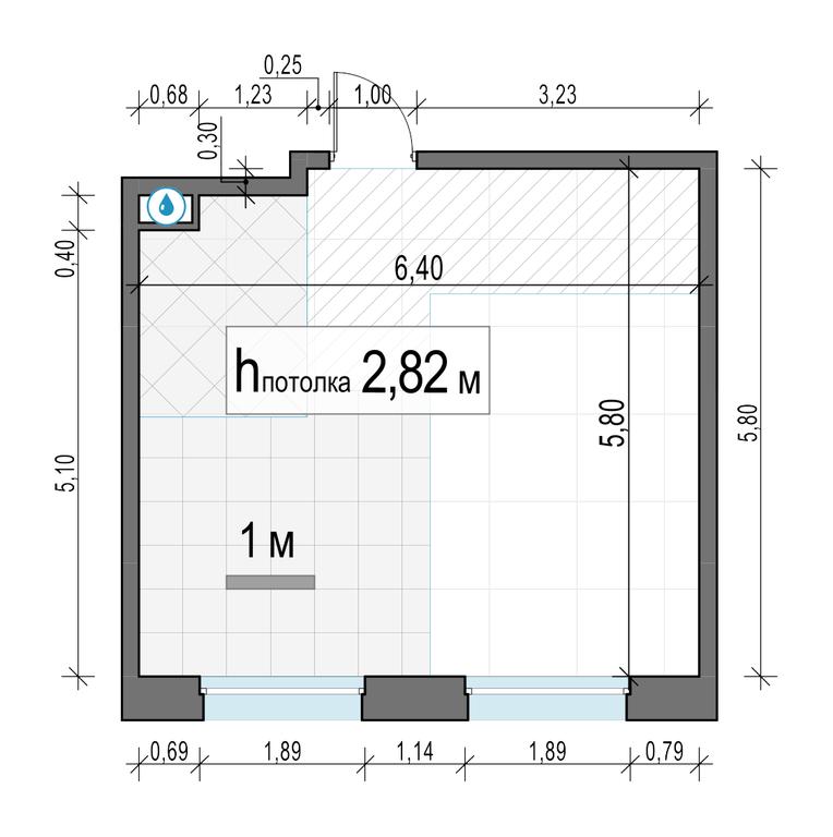 1-BD Apartment Sale, 35.1平方米 at Belyi Grad, Tsentralnaya Street, 1, Mytischi, Moscow Region, Russia #2 1-BD Apartment Sale, 35.1平方米 at Belyi Grad, Tsentralnaya Street, 1, Mytischi, Moscow Region, Russia #2