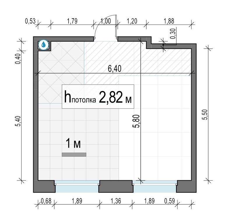 1-BD Apartment Sale, 35.2 sq. m. at Belyi Grad, Tsentralnaya Street, 1, Mytischi, Moscow Region, Russia #2 1-BD Apartment Sale, 35.2 sq. m. at Belyi Grad, Tsentralnaya Street, 1, Mytischi, Moscow Region, Russia #2