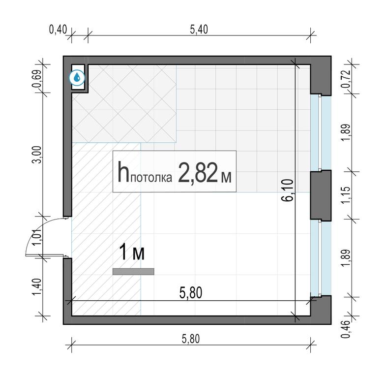 1-BD Apartment Sale, 33.9平方米 at Belyi Grad, Tsentralnaya Street, 1, Mytischi, Moscow Region, Russia #2 1-BD Apartment Sale, 33.9平方米 at Belyi Grad, Tsentralnaya Street, 1, Mytischi, Moscow Region, Russia #2