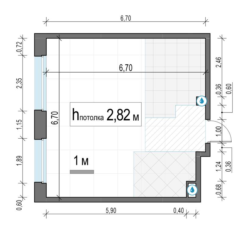 1-BD Apartment Sale, 42.7平方米 at Belyi Grad, Tsentralnaya Street, 1, Mytischi, Moscow Region, Russia #2