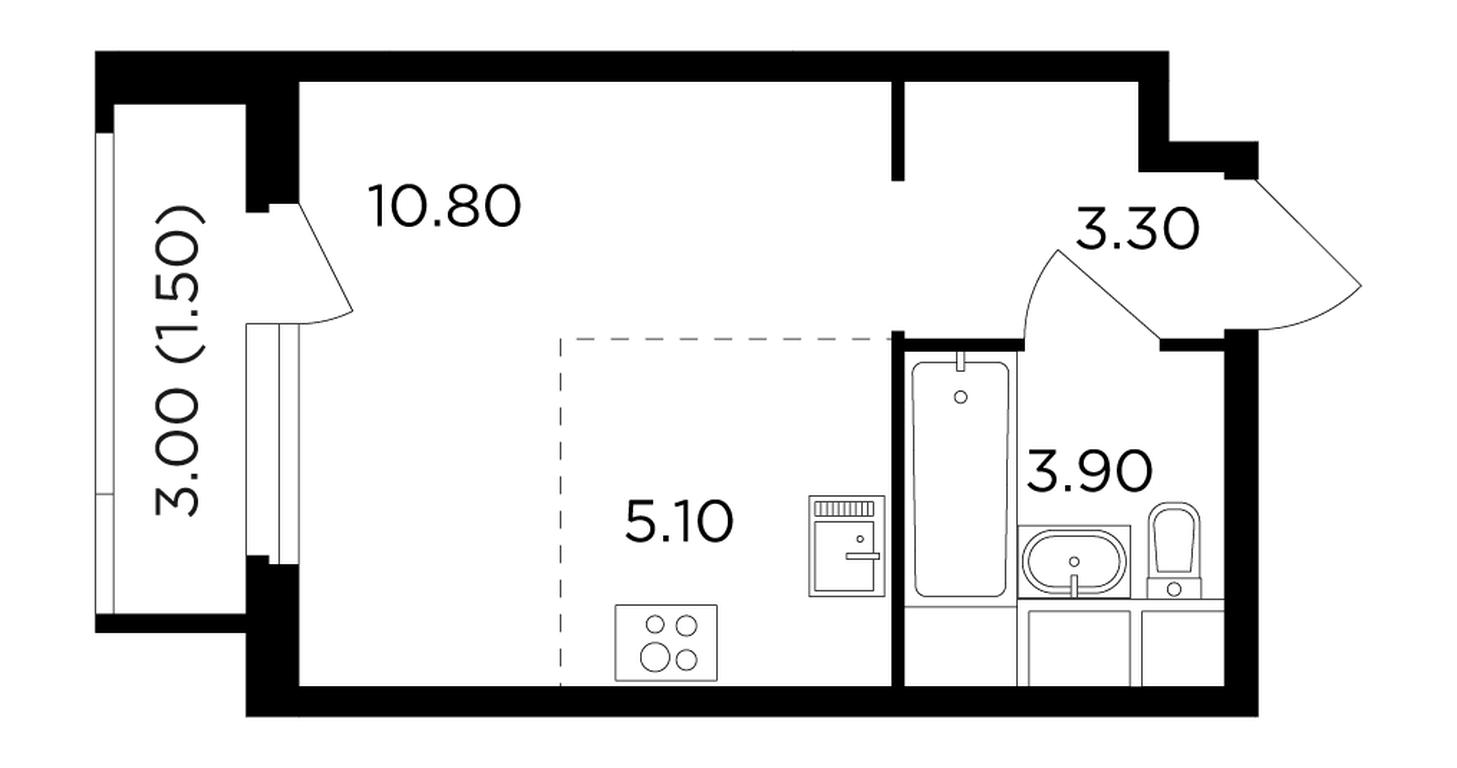 Apartment Sale, 24.6 sq. m. at Filatov Lug, zhiloy kompleks Filatov Lug, Moskovskiy Settlement, Moscow, Russia #1 Apartment Sale, 24.6 sq. m. at Filatov Lug, zhiloy kompleks Filatov Lug, Moskovskiy Settlement, Moscow, Russia #1