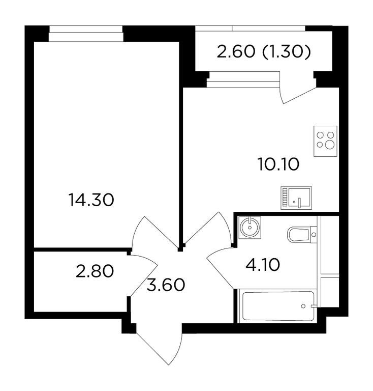 1-BD Apartment Sale, 36.2 sq. m. at Filatov Lug, zhiloy kompleks Filatov Lug, Moskovskiy Settlement, Moscow, Russia #1 1-BD Apartment Sale, 36.2 sq. m. at Filatov Lug, zhiloy kompleks Filatov Lug, Moskovskiy Settlement, Moscow, Russia #1
