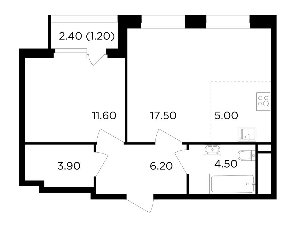 1-BD Apartment Sale, 49.9 sq. m. at Filatov Lug, zhiloy kompleks Filatov Lug, Moskovskiy Settlement, Moscow, Russia #1 1-BD Apartment Sale, 49.9 sq. m. at Filatov Lug, zhiloy kompleks Filatov Lug, Moskovskiy Settlement, Moscow, Russia #1