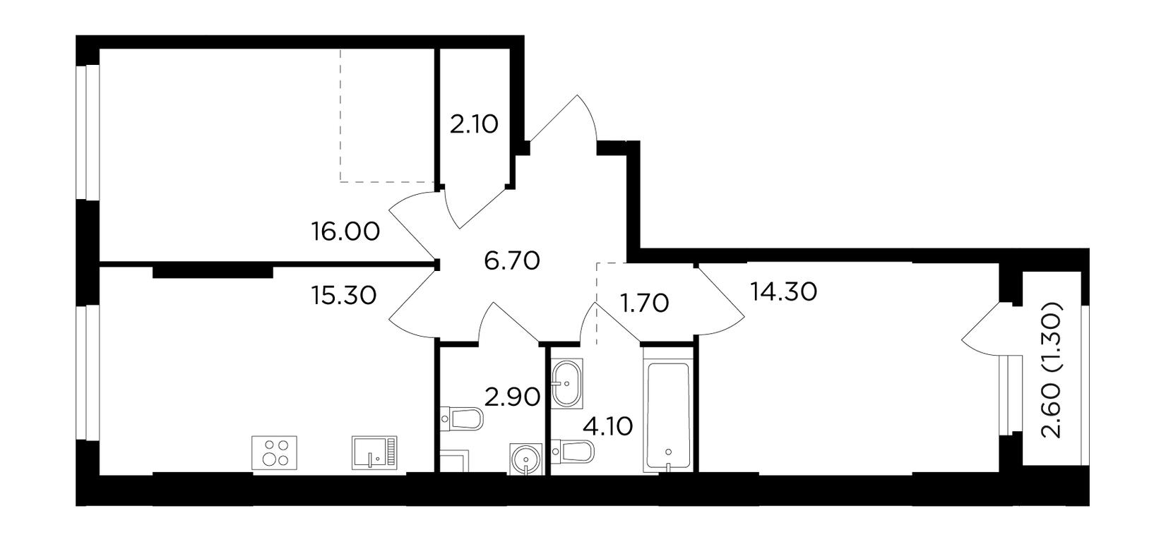 2-BD Apartment Sale, 64.4平方米 at Filatov Lug, zhiloy kompleks Filatov Lug, Moskovskiy Settlement, Moscow, Russia #1 2-BD Apartment Sale, 64.4平方米 at Filatov Lug, zhiloy kompleks Filatov Lug, Moskovskiy Settlement, Moscow, Russia #1