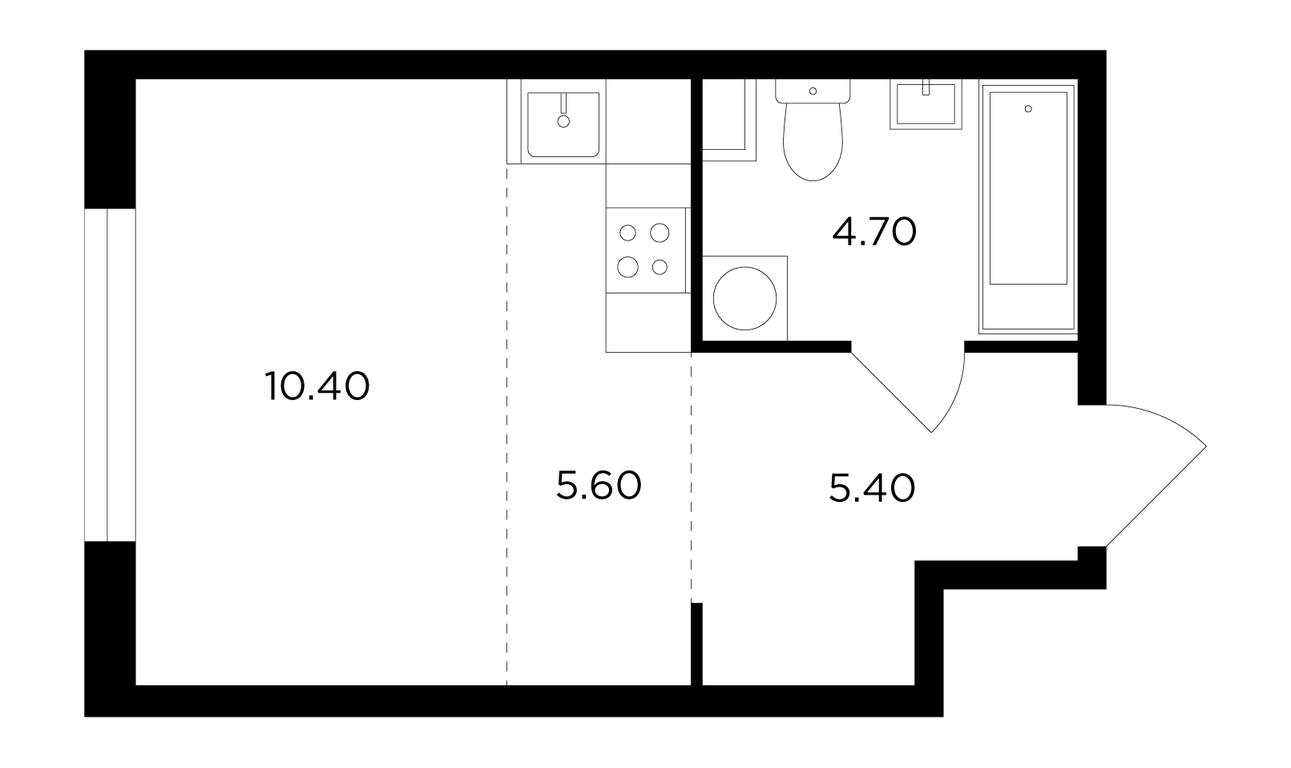 Apartment Sale, 26.2 sq. m. at Novoe Medvedkovo, Novoe Medvedkovo Residential Complex, mikrorayon 17A, Mytischi, Moscow Region, Russia #1 Apartment Sale, 26.2 sq. m. at Novoe Medvedkovo, Novoe Medvedkovo Residential Complex, mikrorayon 17A, Mytischi, Moscow Region, Russia #1