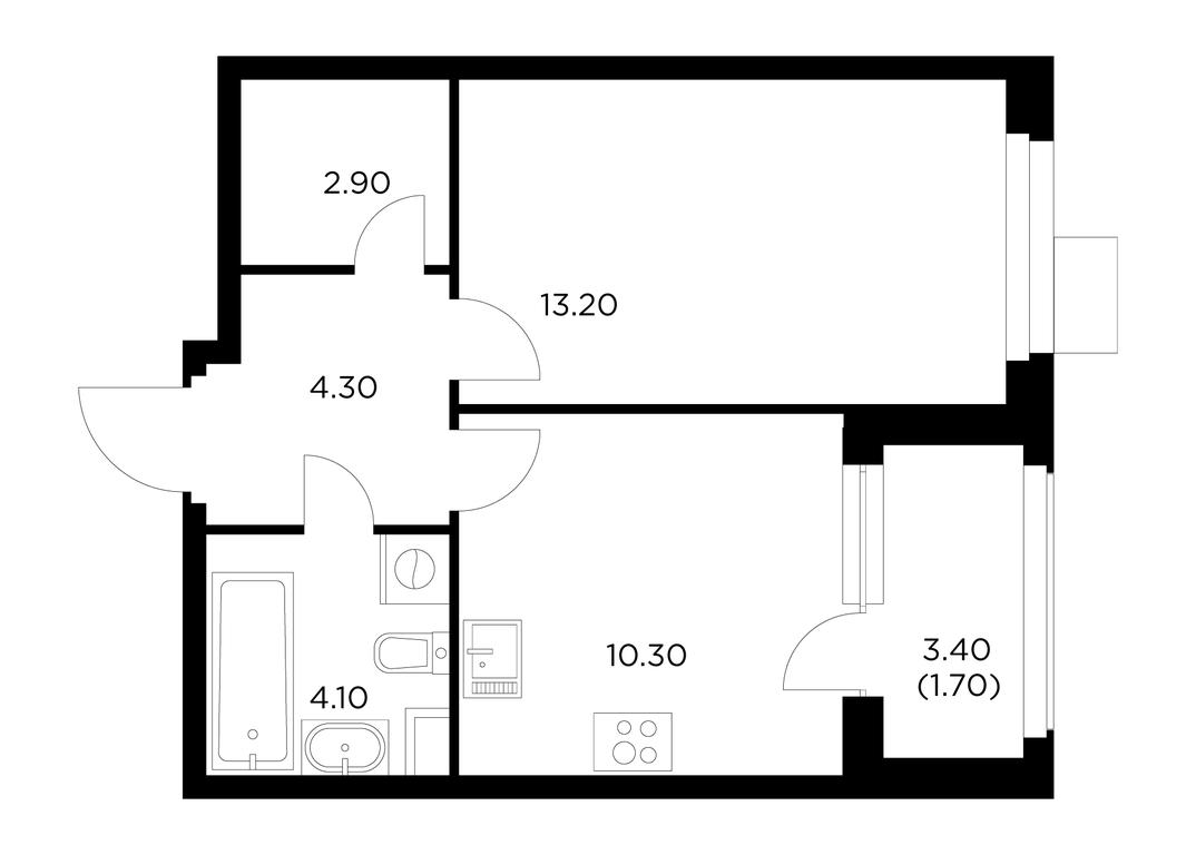 1-BD Apartment Sale, 36.5 sq. m. at Novoe Medvedkovo, Novoe Medvedkovo Residential Complex, mikrorayon 17A, Mytischi, Moscow Region, Russia #1 1-BD Apartment Sale, 36.5 sq. m. at Novoe Medvedkovo, Novoe Medvedkovo Residential Complex, mikrorayon 17A, Mytischi, Moscow Region, Russia #1