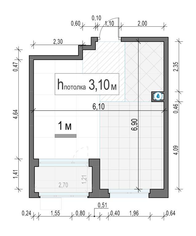 1-BD Apartment Sale, 36.1 sq. m. at Novoe Medvedkovo, Novoe Medvedkovo Residential Complex, mikrorayon 17A, Mytischi, Moscow Region, Russia #2