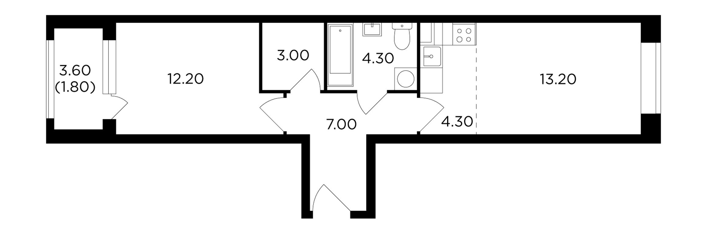 1-BD Apartment Sale, 45.8平方米 at Novoe Medvedkovo, Novoe Medvedkovo Residential Complex, mikrorayon 17A, Mytischi, Moscow Region, Russia #1 1-BD Apartment Sale, 45.8平方米 at Novoe Medvedkovo, Novoe Medvedkovo Residential Complex, mikrorayon 17A, Mytischi, Moscow Region, Russia #1