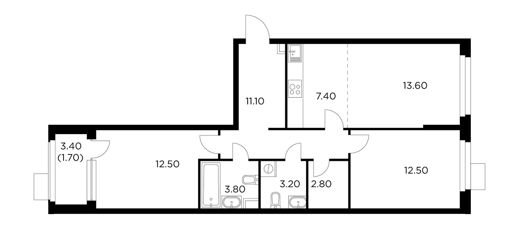 2-BD Apartment Sale, 68.6平方米 at Novoe Medvedkovo, Novoe Medvedkovo Residential Complex, mikrorayon 17A, Mytischi, Moscow Region, Russia #1 2-BD Apartment Sale, 68.6平方米 at Novoe Medvedkovo, Novoe Medvedkovo Residential Complex, mikrorayon 17A, Mytischi, Moscow Region, Russia #1