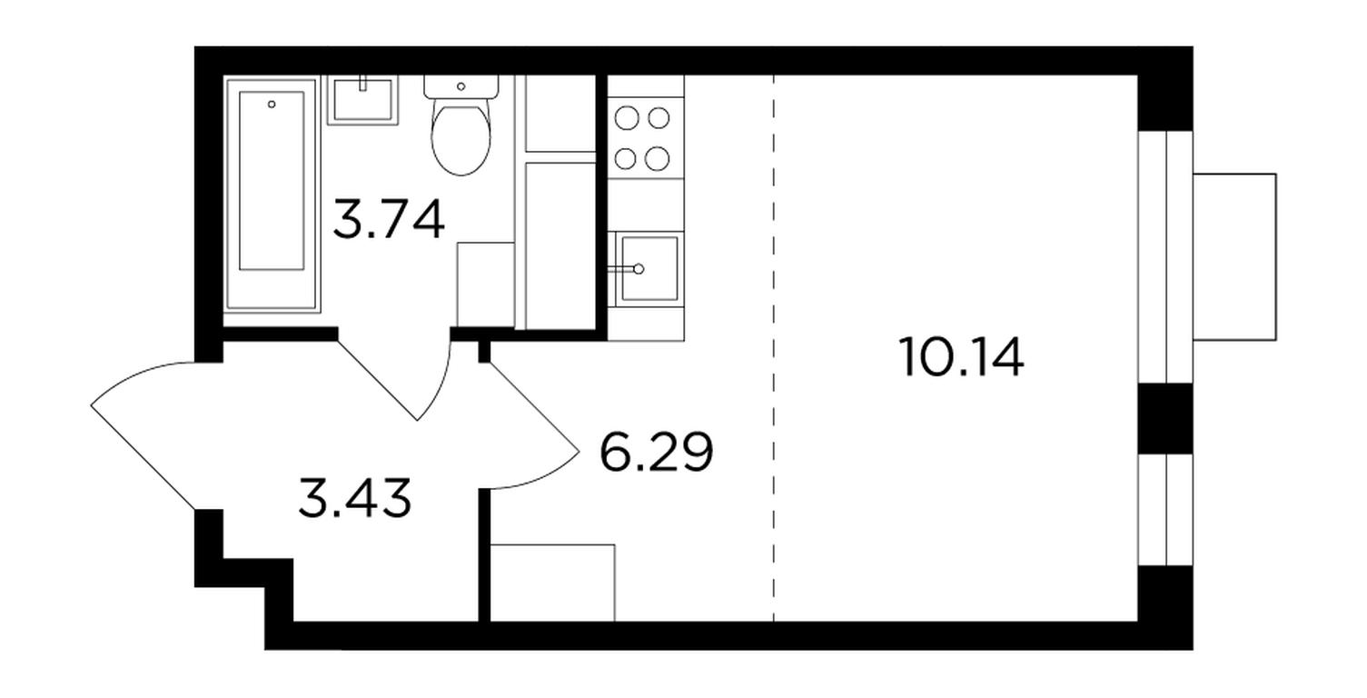 Apartment Sale, 23.4 sq. m. at Odingrad. Kvartal "Semeynyi", жилой комплекс Одинград квартал Семейный, Одинцово, Московская область, Россия #1 Apartment Sale, 23.4 sq. m. at Odingrad. Kvartal "Semeynyi", жилой комплекс Одинград квартал Семейный, Одинцово, Московская область, Россия #1
