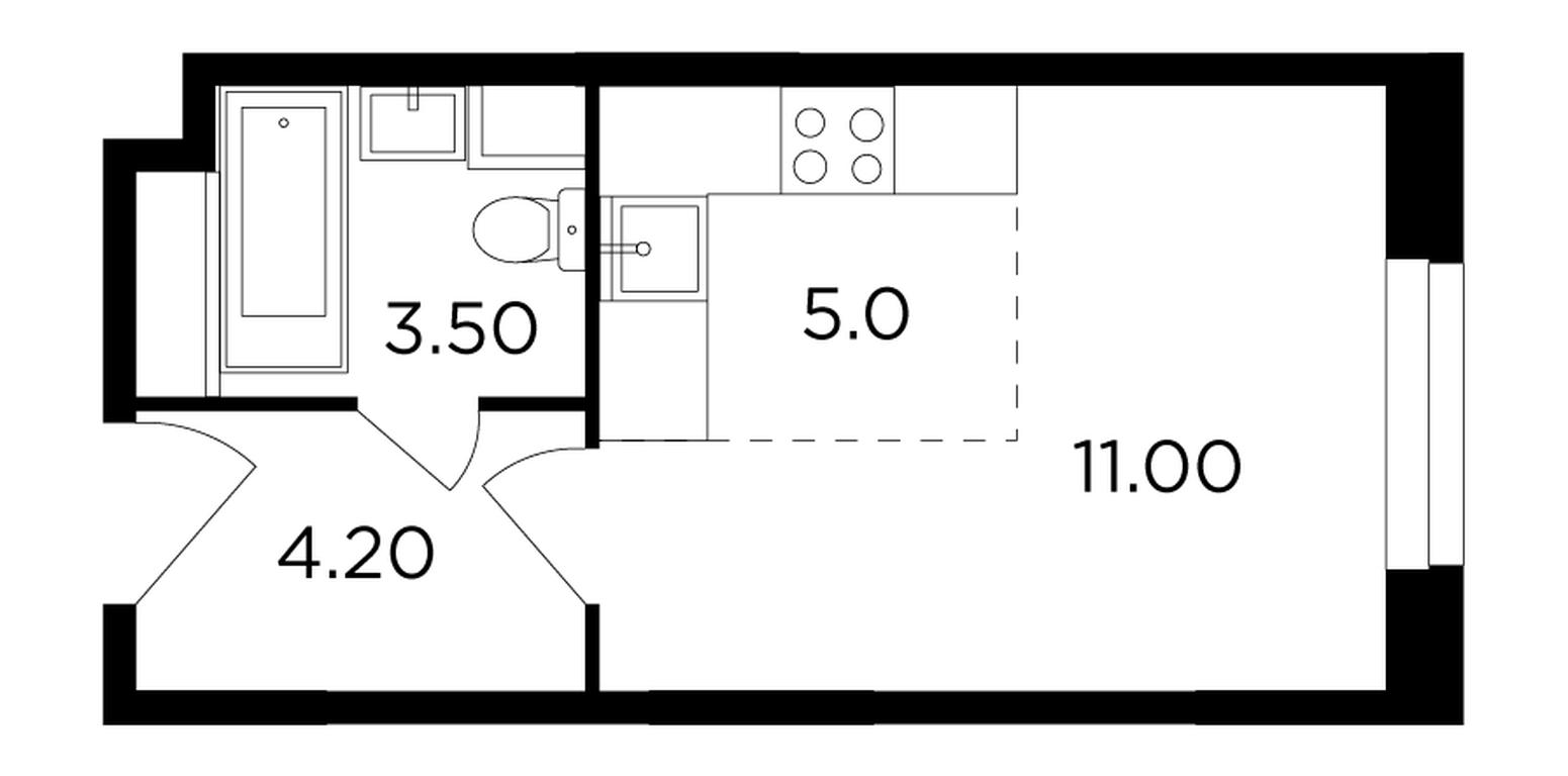 Apartment Sale, 23.7 sq. m. at Odingrad. Kvartal "Semeynyi", жилой комплекс Одинград квартал Семейный, Одинцово, Московская область, Россия #1 Apartment Sale, 23.7 sq. m. at Odingrad. Kvartal "Semeynyi", жилой комплекс Одинград квартал Семейный, Одинцово, Московская область, Россия #1