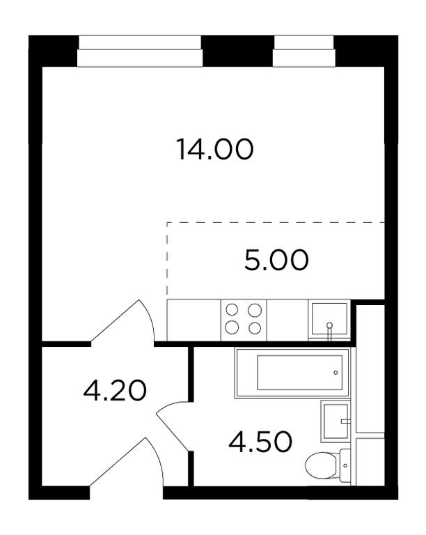 Apartment Sale, 27.6平方米 at Odingrad. Kvartal "Semeynyi", жилой комплекс Одинград квартал Семейный, Одинцово, Московская область, Россия #1 Apartment Sale, 27.6平方米 at Odingrad. Kvartal "Semeynyi", жилой комплекс Одинград квартал Семейный, Одинцово, Московская область, Россия #1