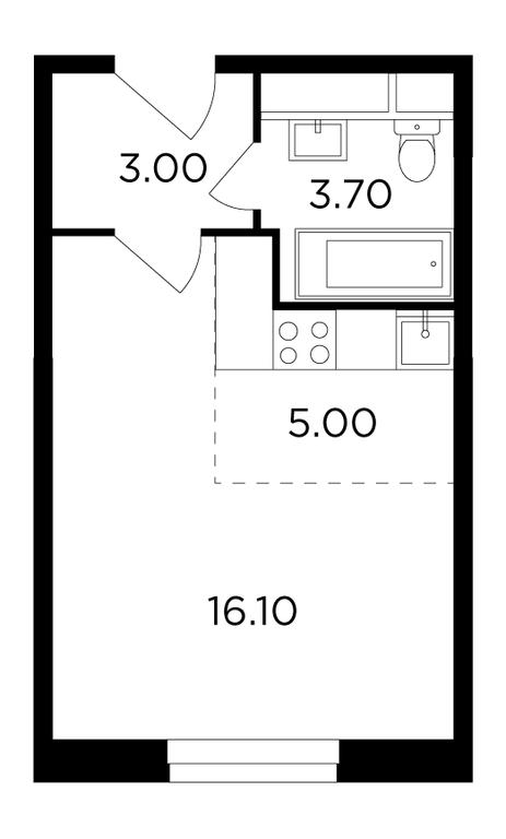 Apartment Sale, 27.6平方米 at Odingrad. Kvartal "Semeynyi", жилой комплекс Одинград квартал Семейный, Одинцово, Московская область, Россия #1 Apartment Sale, 27.6平方米 at Odingrad. Kvartal "Semeynyi", жилой комплекс Одинград квартал Семейный, Одинцово, Московская область, Россия #1