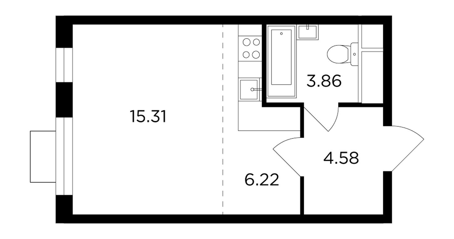 Apartment Sale, 29.9 sq. m. at Odingrad. Kvartal "Semeynyi", жилой комплекс Одинград квартал Семейный, Одинцово, Московская область, Россия #1 Apartment Sale, 29.9 sq. m. at Odingrad. Kvartal "Semeynyi", жилой комплекс Одинград квартал Семейный, Одинцово, Московская область, Россия #1