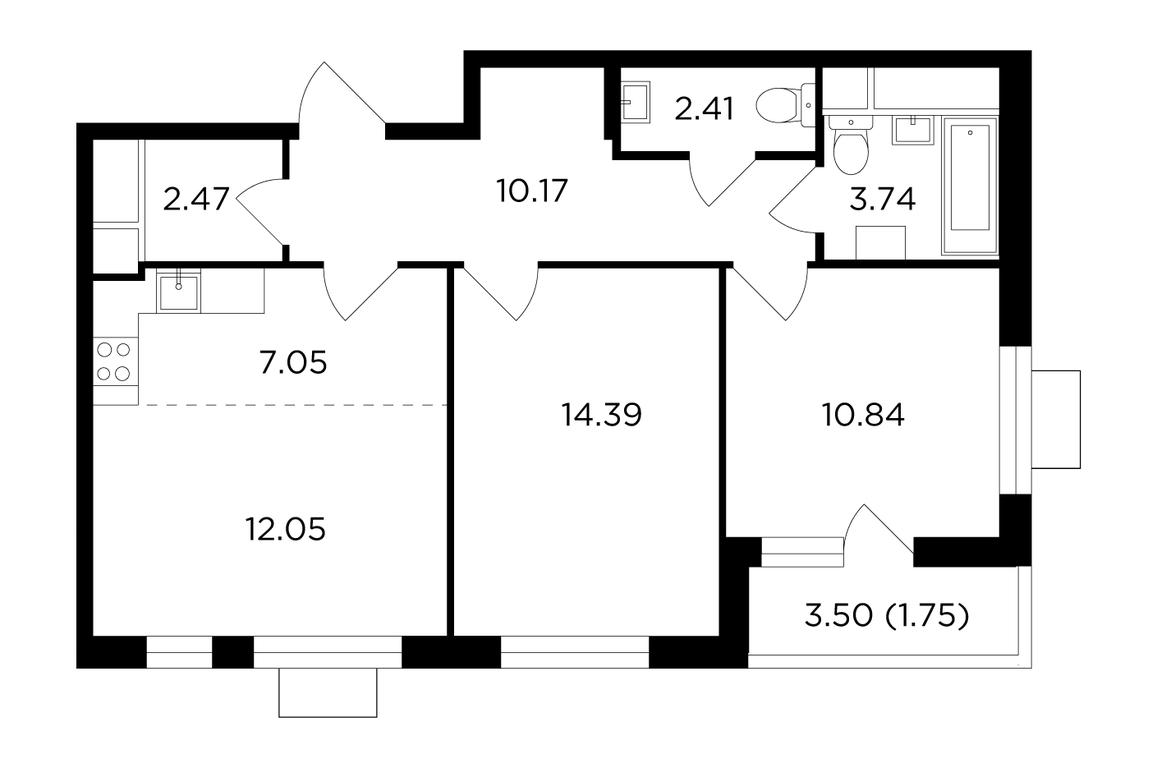 Продажа 2-комн. квартиры, 64,8 м² в ЖК «Одинград. Квартал «Семейный»», жилой комплекс Одинград квартал Семейный, Одинцово, Московская область, Россия #1 Продажа 2-комн. квартиры, 64,8 м² в ЖК «Одинград. Квартал «Семейный»», жилой комплекс Одинград квартал Семейный, Одинцово, Московская область, Россия #1