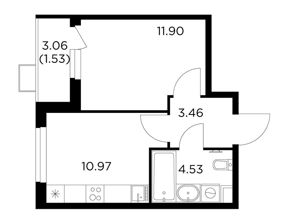 1-BD Apartment Sale, 32平方米 at Novoe Pushkino, mikrorayon Novoye Pushkino, Pushkino, Moscow Region, Russia #1 1-BD Apartment Sale, 32平方米 at Novoe Pushkino, mikrorayon Novoye Pushkino, Pushkino, Moscow Region, Russia #1