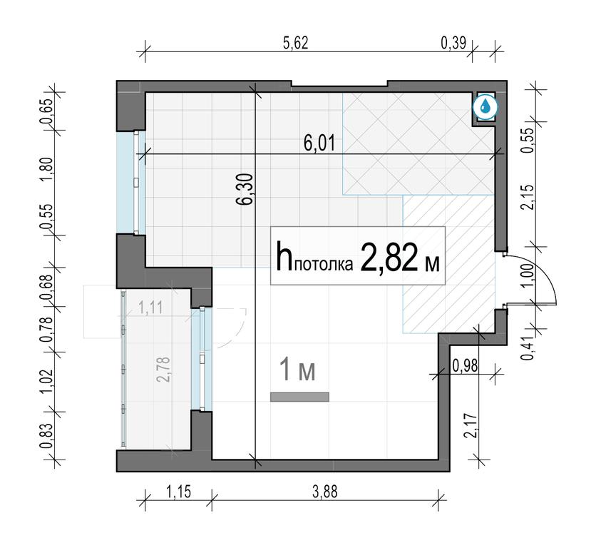 1-BD Apartment Sale, 32.3 sq. m. at Novoe Pushkino, mikrorayon Novoye Pushkino, Pushkino, Moscow Region, Russia #2