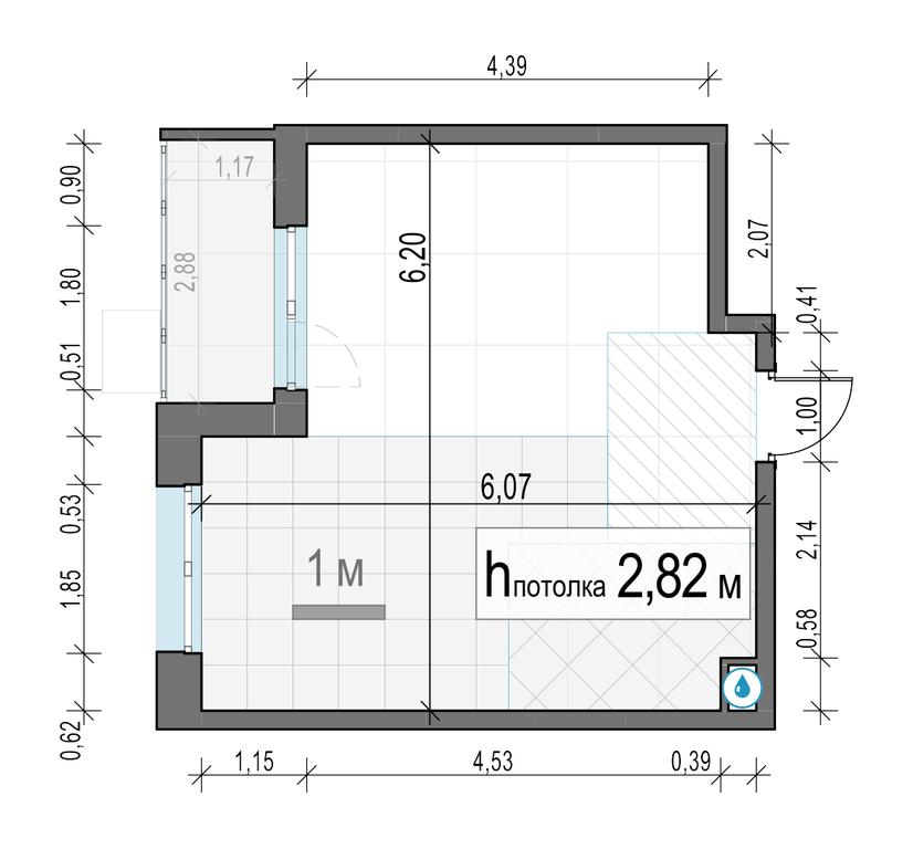1-BD Apartment Sale, 33 sq. m. at Novoe Pushkino, mikrorayon Novoye Pushkino, Pushkino, Moscow Region, Russia #2
