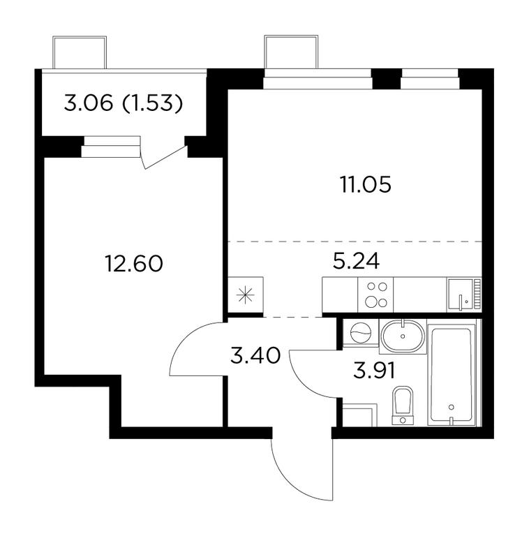 1-BD Apartment Sale, 37.3平方米 at Novoe Pushkino, mikrorayon Novoye Pushkino, Pushkino, Moscow Region, Russia #1 1-BD Apartment Sale, 37.3平方米 at Novoe Pushkino, mikrorayon Novoye Pushkino, Pushkino, Moscow Region, Russia #1
