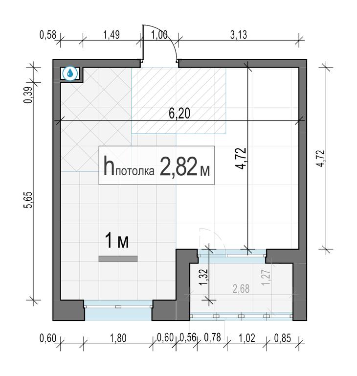 1-BD Apartment Sale, 33.78平方米 at Novoe Pushkino, mikrorayon Novoye Pushkino, Pushkino, Moscow Region, Russia #2 1-BD Apartment Sale, 33.78平方米 at Novoe Pushkino, mikrorayon Novoye Pushkino, Pushkino, Moscow Region, Russia #2