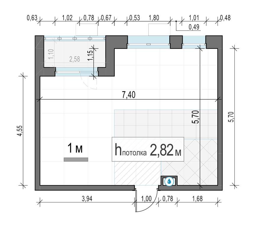 1-BD Apartment Sale, 38.95 sq. m. at Novoe Pushkino, mikrorayon Novoye Pushkino, Pushkino, Moscow Region, Russia #2