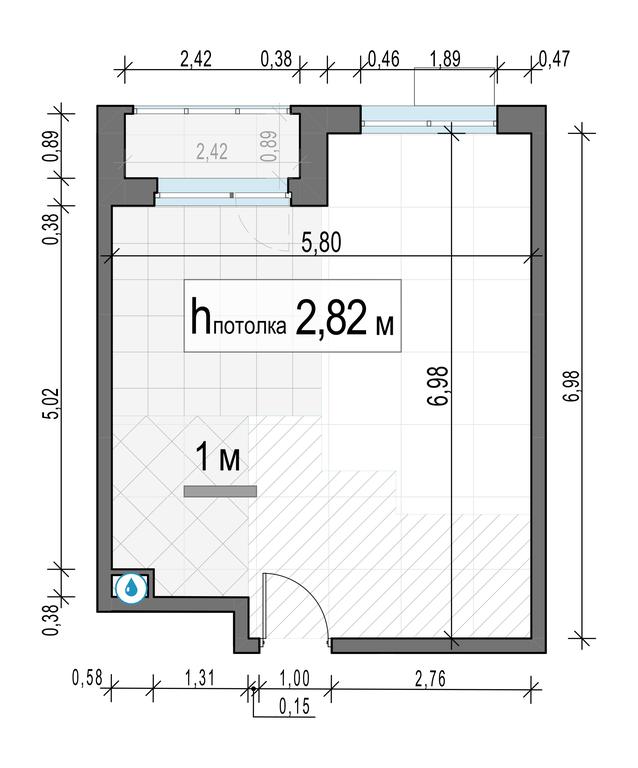 1-BD Apartment Sale, 42.4 sq. m. at Milovidnoe, zhiloy kompleks Milovidnoye, Settlement of Razvilka, Leninskiy City District, Moscow Region, Russia #2