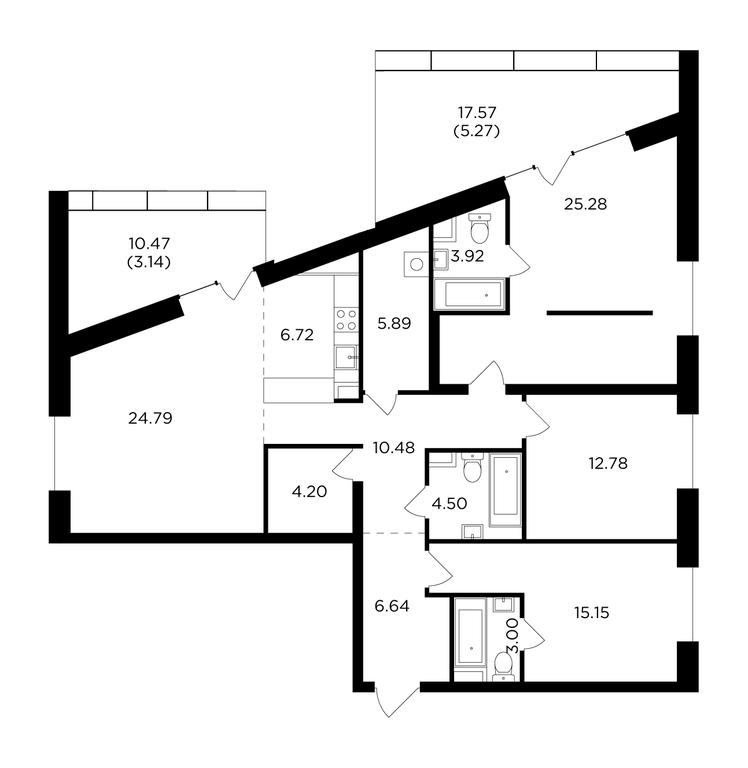 3-BD Apartment Sale, 130 sq. m. at Foriver, Simonovskaya Embankment, 3к1, Moscow, Russia #1 3-BD Apartment Sale, 130 sq. m. at Foriver, Simonovskaya Embankment, 3к1, Moscow, Russia #1