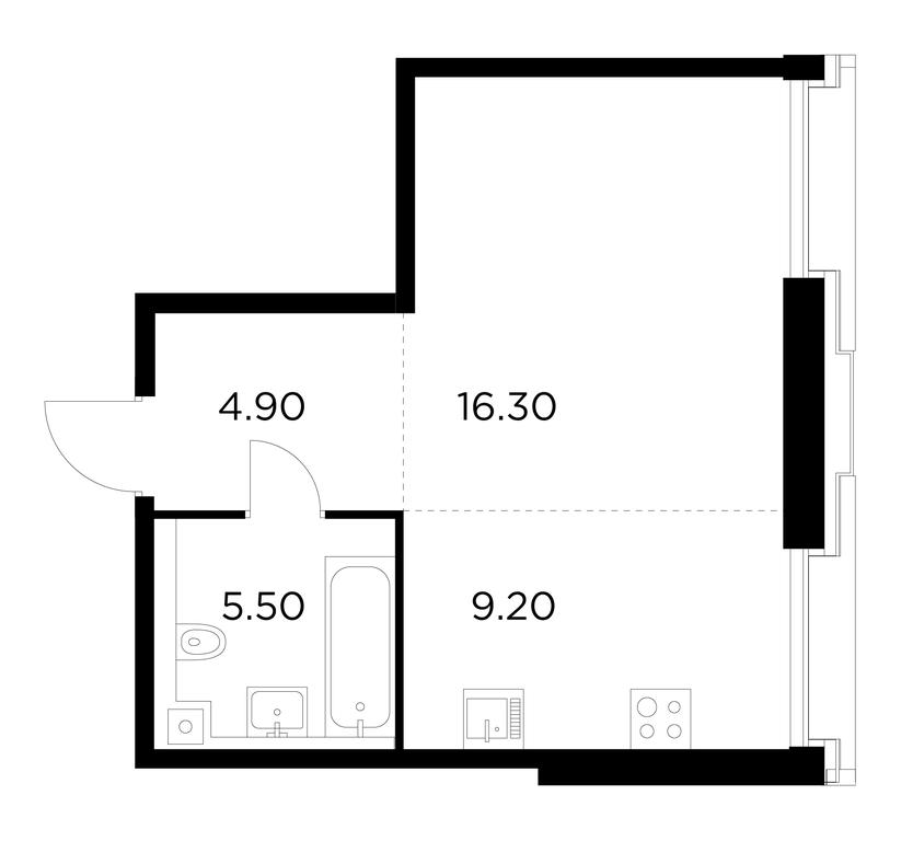 1-BD Apartment Sale, 35.9 sq. m. at Injoy, Admirala Makarova Street, 2с1, Moscow, Russia #1 1-BD Apartment Sale, 35.9 sq. m. at Injoy, Admirala Makarova Street, 2с1, Moscow, Russia #1