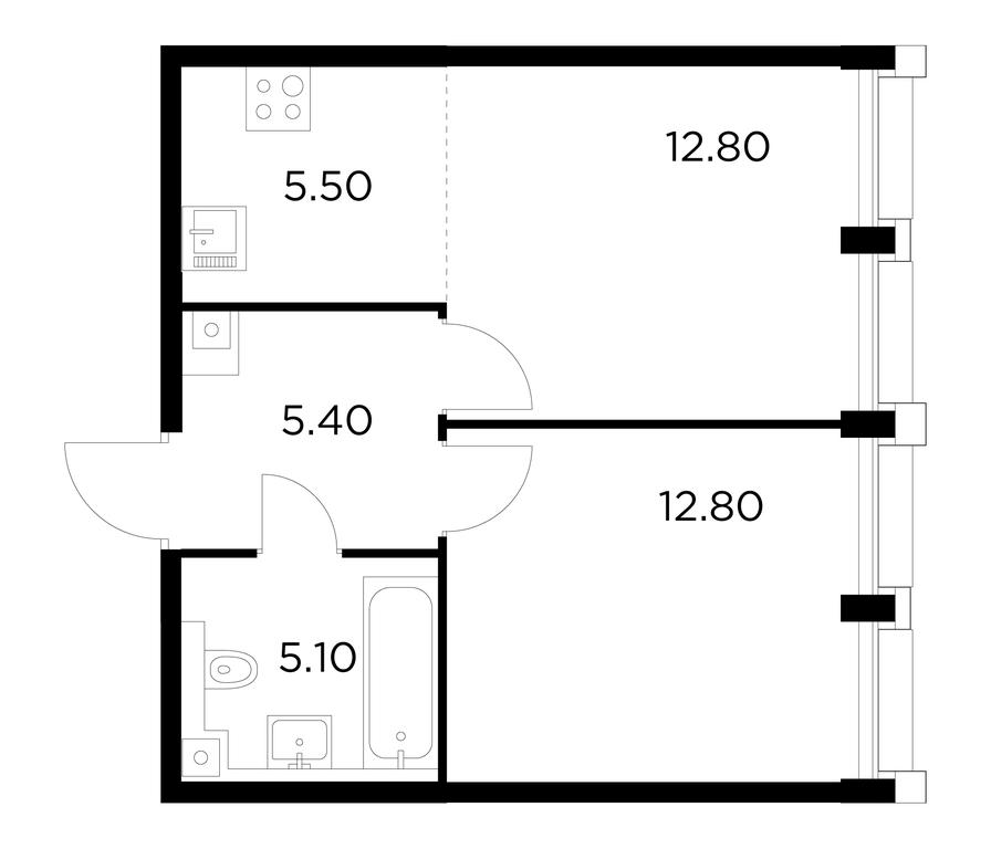 Продажа 1-комн. квартиры, 41,6 м² в ЖК «Инджой (Injoy)», улица Адмирала Макарова, 2с1, Москва, Россия #1 Продажа 1-комн. квартиры, 41,6 м² в ЖК «Инджой (Injoy)», улица Адмирала Макарова, 2с1, Москва, Россия #1