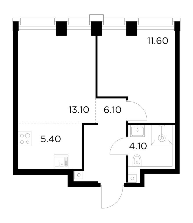 Продажа 1-комн. квартиры, 40,3 м² в ЖК «Инджой (Injoy)», улица Адмирала Макарова, 2с1, Москва, Россия #1 Продажа 1-комн. квартиры, 40,3 м² в ЖК «Инджой (Injoy)», улица Адмирала Макарова, 2с1, Москва, Россия #1