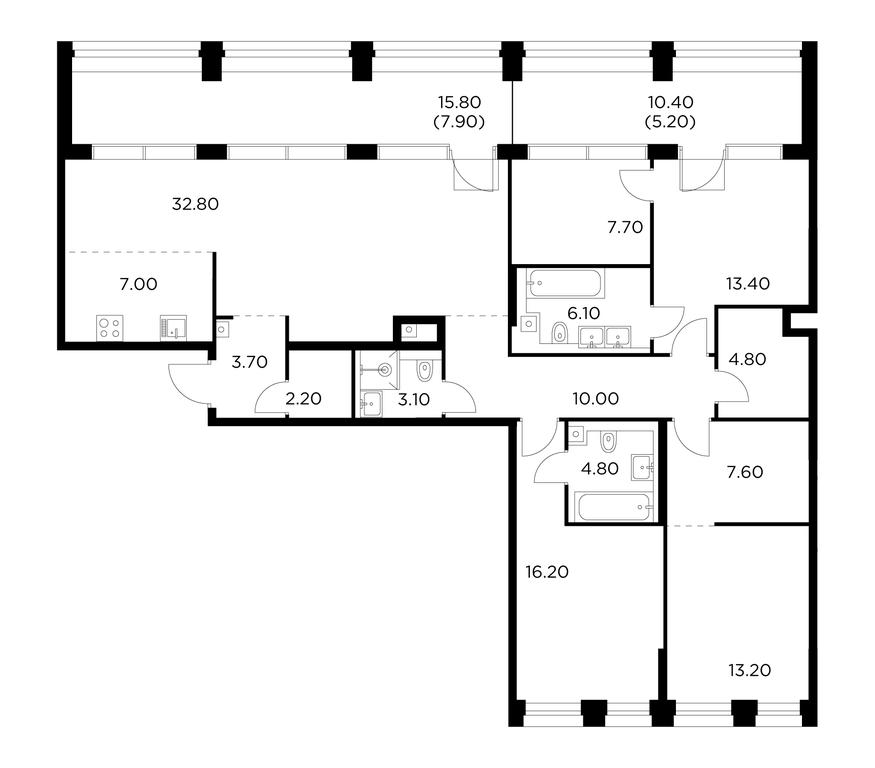 3-BD Apartment Sale, 145.7平方米 at Injoy, Admirala Makarova Street, 2с1, Moscow, Russia #1 3-BD Apartment Sale, 145.7平方米 at Injoy, Admirala Makarova Street, 2с1, Moscow, Russia #1