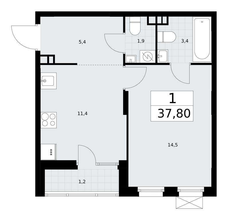 Apartment Sale, 37.9 sq. m. at Dzen-Kvartaly, ulitsa Aleksandry Monakhovoy, 2/3, Sosenskoye Settlement, Moscow, Russia #2 Apartment Sale, 37.9 sq. m. at Dzen-Kvartaly, ulitsa Aleksandry Monakhovoy, 2/3, Sosenskoye Settlement, Moscow, Russia #2
