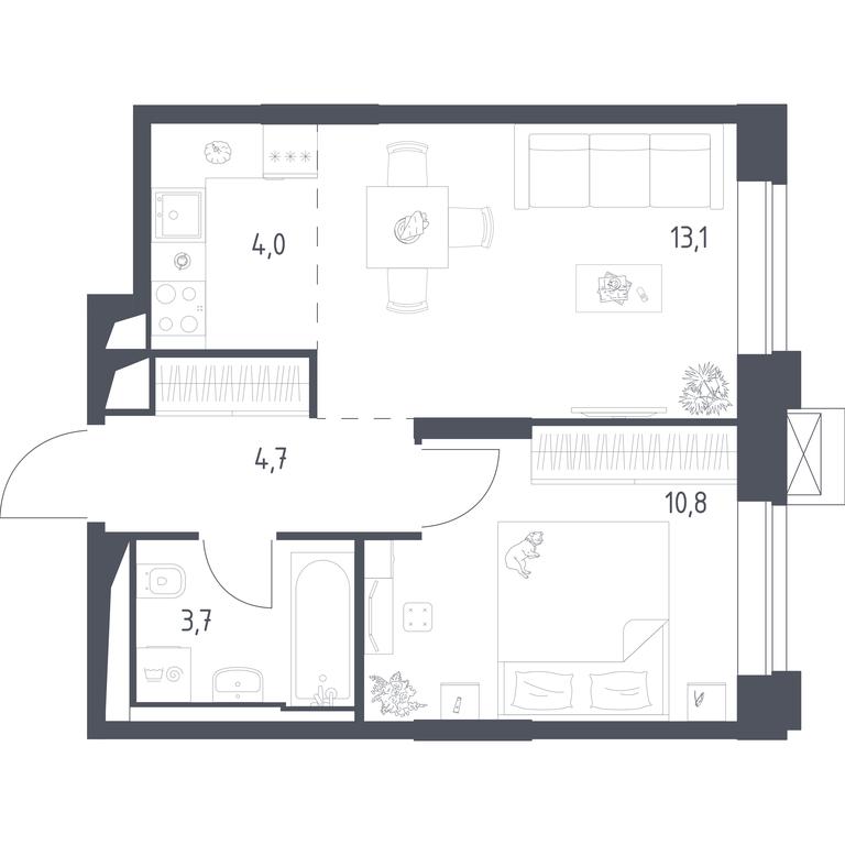 Apartment Sale, 36.31 sq. m. at Vereiskaya 41, Vereyskaya Street, 41, Moscow, Russia #1 Apartment Sale, 36.31 sq. m. at Vereiskaya 41, Vereyskaya Street, 41, Moscow, Russia #1