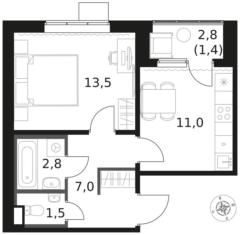 1-BD Apartment Sale, 37.2 sq. m. at 1 Himkinskij, zhiloy kompleks 1-y Khimkinskiy, kvartal Mezhdunarodny, mikrorayon Klyazma-Starbeyevo, Khimki, Moscow Region, Russia #1 1-BD Apartment Sale, 37.2 sq. m. at 1 Himkinskij, zhiloy kompleks 1-y Khimkinskiy, kvartal Mezhdunarodny, mikrorayon Klyazma-Starbeyevo, Khimki, Moscow Region, Russia #1