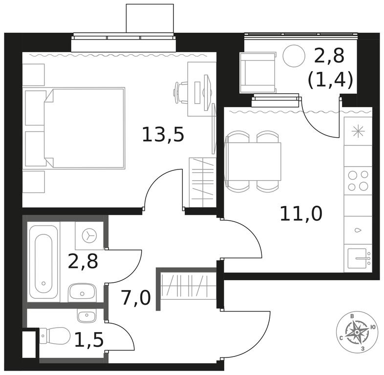1-BD Apartment Sale, 37.2 sq. m. at 1 Himkinskij, zhiloy kompleks 1-y Khimkinskiy, kvartal Mezhdunarodny, mikrorayon Klyazma-Starbeyevo, Khimki, Moscow Region, Russia #1 1-BD Apartment Sale, 37.2 sq. m. at 1 Himkinskij, zhiloy kompleks 1-y Khimkinskiy, kvartal Mezhdunarodny, mikrorayon Klyazma-Starbeyevo, Khimki, Moscow Region, Russia #1