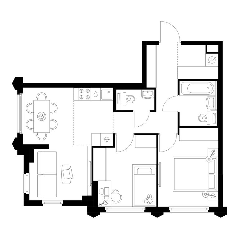 2-BD Apartment Sale, 53平方米 at Businovskiy Park, Izhorskaya Street, 6с5, Moscow, Russia #1 2-BD Apartment Sale, 53平方米 at Businovskiy Park, Izhorskaya Street, 6с5, Moscow, Russia #1