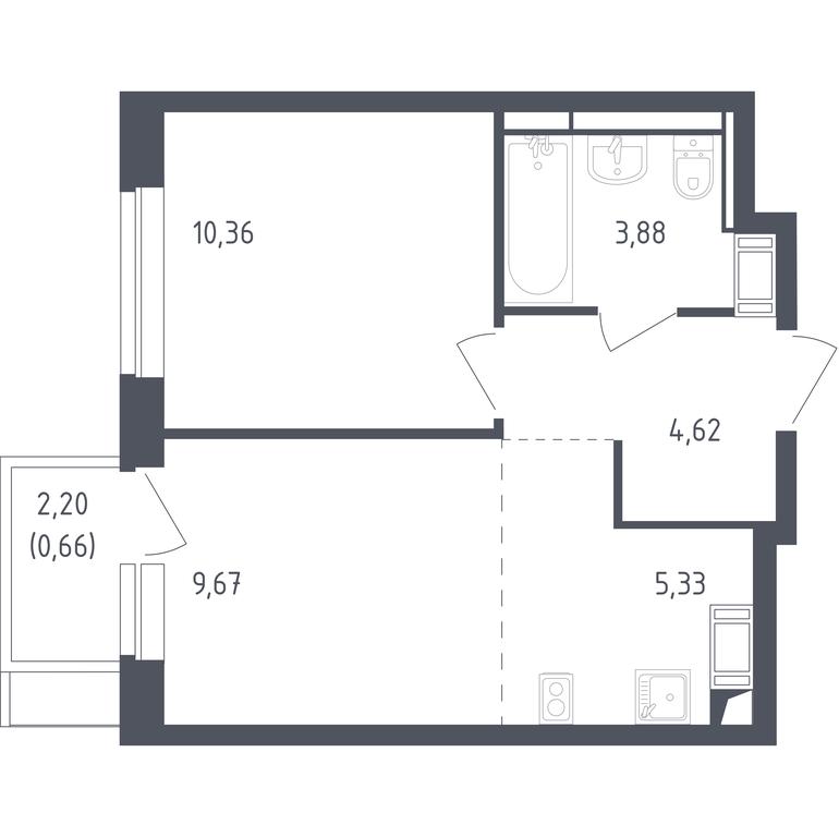 Apartment Sale, 34.3平方米 at Piatnitskie Luga, Pyatnitskoye Highway, 2, derevnya Yurlovo, Solnechnogorsk City District, Moscow Region, Russia #1 Apartment Sale, 34.3平方米 at Piatnitskie Luga, Pyatnitskoye Highway, 2, derevnya Yurlovo, Solnechnogorsk City District, Moscow Region, Russia #1