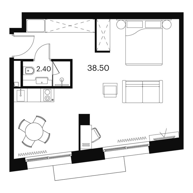 Apartment Sale, 40.9 sq. m. at Akvilon Signal (Akvilon Signal), Signalny Drive, 12, Moscow, Russia #1